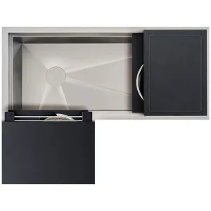 The Galley Ideal Corner Workstation 3X4C - Graphite IWS-3X4-C-GT by The Galley, a Kitchen Sinks for sale on Style Sourcebook