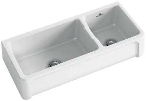 Abey Chambord Henri 1 and 1/2 Bowl Fireclay Sink HENRI-3W by Abey, a Kitchen Sinks for sale on Style Sourcebook