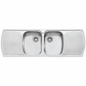 Oliveri Monet Double Bowl with Double Drainer Topmount Sink MO753 by Oliveri, a Kitchen Sinks for sale on Style Sourcebook