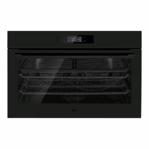 AEG 90cm SenseCook Pyrolytic Oven - Matte Black BPK75891PT by AEG, a Ovens for sale on Style Sourcebook