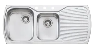 Oliveri Monet 1 & 3/4 Bowl Right Hand Drainer Sink MO7113TH by Oliveri, a Kitchen Sinks for sale on Style Sourcebook