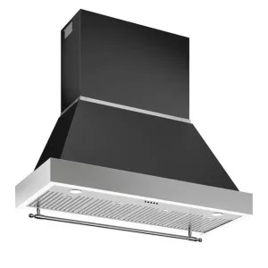 Bertazzoni Heritage Series 120 cm Wall Mount Rangehood Nero Matte K120HERTX-KC48HERTNE by Bertazzoni, a Rangehoods for sale on Style Sourcebook