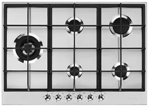 Smeg 72cm Classic 5 Burner Stainless Steel Gas Cooktop PX375LAU by Smeg, a Cooktops for sale on Style Sourcebook