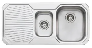 Oliveri Petite 1 & 1/2 Bowl Left Hand Drainer Sink PE302NTH by Oliveri, a Kitchen Sinks for sale on Style Sourcebook