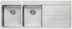 Oliveri Sonetto Double Bowl Right Hand Drainer Topmount Sink SN1071 by Oliveri, a Kitchen Sinks for sale on Style Sourcebook