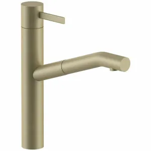 AboutWater AF/21 Pull Out Sink Mixer Tap Matte British Gold PVD 27P6A753FZ by AboutWater, a Kitchen Taps & Mixers for sale on Style Sourcebook