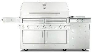 Kalamazoo K1000 NG Marine Grade Hybrid Fire Freestanding Grill w/ Side Burner K1000HS-AU-NG-M6 by Kalamazoo, a BBQs for sale on Style Sourcebook