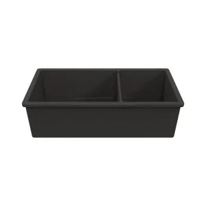 Turner Hastings Cuisine 93x48 Fine Fireclay Inset or Undermount One and a Half Bowl Sink Matte Black CUD93FS-MB by Turner Hastings, a Kitchen Sinks for sale on Style Sourcebook