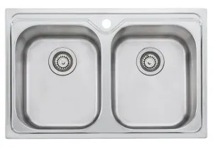 Oliveri Diaz Double Bowl Universal Sink DZ23TU by Oliveri, a Kitchen Sinks for sale on Style Sourcebook