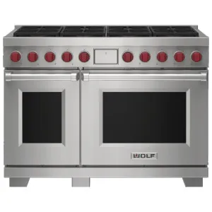 WOLF 122cm Freestanding Dual Fuel Oven/Stove with 8 Burners - LPG Gas ICBDF48850SPLPG by Wolf, a Cooktops for sale on Style Sourcebook