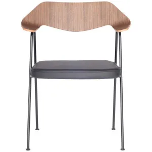 Case Furniture 675 Armchair in Walnut - Black Frame and Black Leather RD301W2LEABLK by Case Furniture, a Chairs for sale on Style Sourcebook