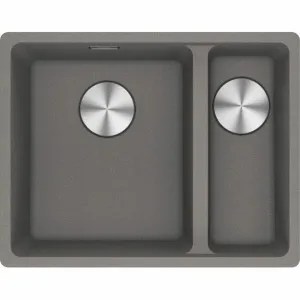 Franke Maris 340/150mm 1 and 1/2 Bowl Right Topmount Sink with Extension Drainer Stone Grey MRG660-SBRSGFPC by Franke, a Kitchen Sinks for sale on Style Sourcebook