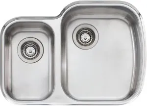 Oliveri Monet 1 and 1/2 Bowl Undermount Sink MO72U by Oliveri, a Kitchen Sinks for sale on Style Sourcebook