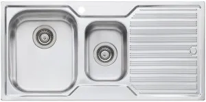 Oliveri Diaz 1 and 1/2 Bowl Right Hand Drainer Sink DZ101 by Oliveri, a Kitchen Sinks for sale on Style Sourcebook