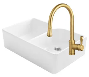 Abey Chambord Clotaire Double Bowl Sink Pack CLOTAIRE-2WTBR by Abey, a Kitchen Sinks for sale on Style Sourcebook