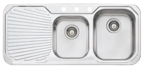 Oliveri Petite 1 & 3/4 Bowl Left Hand Drainer Sink PE3123TH by Oliveri, a Kitchen Sinks for sale on Style Sourcebook