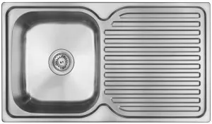 Abey Entry Single Bowl Right Hand Drainer Sink EN100L by Abey, a Kitchen Sinks for sale on Style Sourcebook