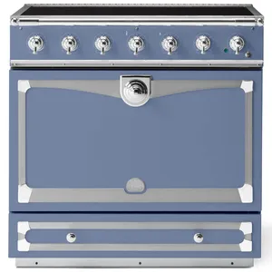 La Cornue Albertine 90cm Induction Freestanding Oven Paris Blue with Polished Chrome ALB90EIPB-C by La Cornue, a Cooktops for sale on Style Sourcebook