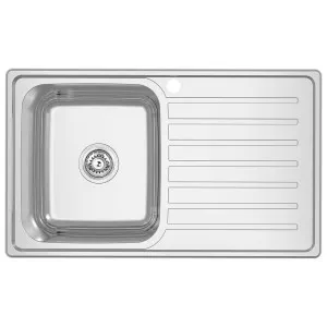 Abey EC Single Left Bowl Sink with Drainer EC100L by Abey, a Kitchen Sinks for sale on Style Sourcebook