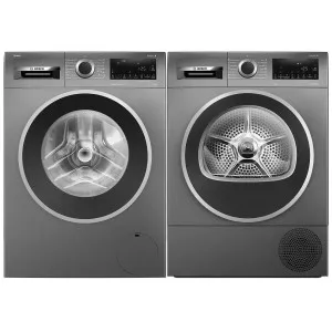 Bosch Series 6 9kg/8kg Laundry Package Graphite WGG244ARAUWQG235DRAU by null, a Washing Machines & Dryers for sale on Style Sourcebook