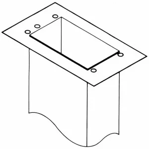 Qasair Ceiling Flange CF4F10002 by null, a Rangehoods for sale on Style Sourcebook