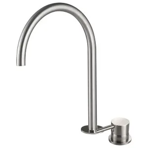 Rogerseller Tonic Hob Sink Mixer with Swivel Outlet - Brushed Nickel 360601375107 by null, a Kitchen Taps & Mixers for sale on Style Sourcebook