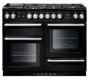 Falcon 110cm Nexus Freestanding Dual Fuel Oven/Stove Black and Nickel NEX110DFBL-CH by null, a Cooktops for sale on Style Sourcebook