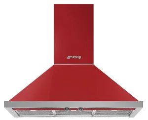 Smeg 90cm Portofino Canopy Rangehood KPFA9RD by null, a Rangehoods for sale on Style Sourcebook
