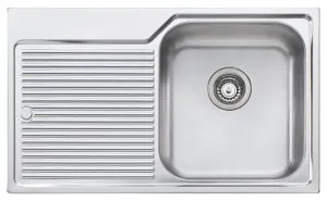 Oliveri Nu-Petite Single Bowl Topmount Sink with Left Hand Drainer NP622NTH by null, a Kitchen Sinks for sale on Style Sourcebook