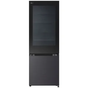 LG 340L Bottom Mount Fridge with Instaview in Matte Black GB-V300MBL by null, a Refrigerators, Freezers for sale on Style Sourcebook