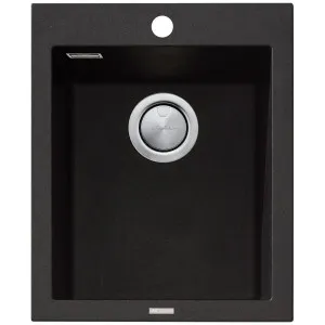 Oliveri Santorini Standard Single Bowl Topmount Sink Black ST-BL1531OF by null, a Kitchen Sinks for sale on Style Sourcebook