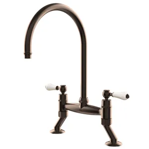 Turner Hastings Ludlow Bridge Mixer Tap English Bronze LU111BM-EB by Turner Hastings, a Kitchen Taps & Mixers for sale on Style Sourcebook