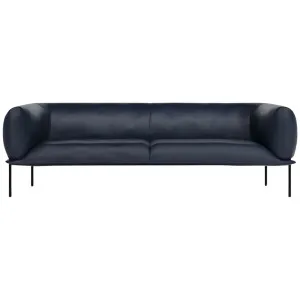 Molinari Rondo 3 Seater Max Sofa - Nobilis Leather Blue RDO3SFML8N44 by null, a Sofas for sale on Style Sourcebook