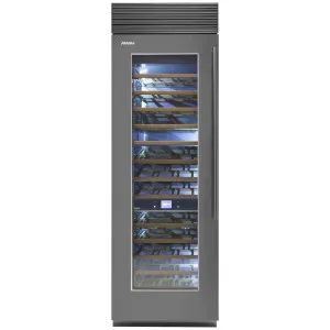Fhiaba 75cm X-PRO Column Wine Cellar Left Hinge Satin Steel XS7490FW3AM4DH by Fhiaba, a Wine Fridges for sale on Style Sourcebook