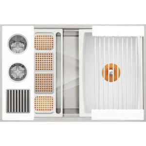 The Galley Ideal WashStation 30S Wash Kit White Resin IWA-30-S-WH by The Galley, a Kitchen Sinks for sale on Style Sourcebook