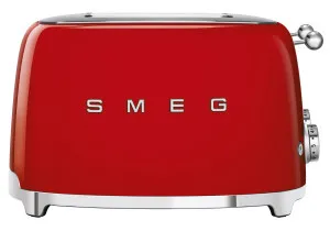 Smeg 50's Style 4 Slice Toaster Red TSF03RDAU by Smeg, a Small Kitchen Appliances for sale on Style Sourcebook