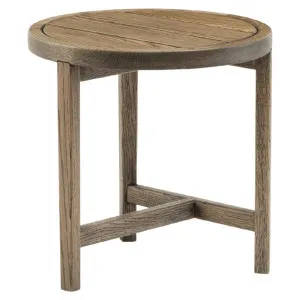 De La Espada 98.6F Outdoor Side Table - Oak with Black Oil Finish 578-98-6F by De La Espada, a Side Table for sale on Style Sourcebook