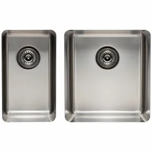Titan Small and Medium Bowl Sink Brushed Steel TSSS2840 by Titan, a Kitchen Sinks for sale on Style Sourcebook