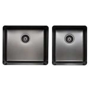 Titan large and Medium Bowl Sink Gunmetal TSGM4052 by Titan, a Kitchen Sinks for sale on Style Sourcebook