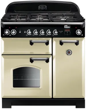 Falcon 90cm Classic Natural Gas Freestanding Oven/Stove Cream and Chrome CLA90NGFCR-CH by Falcon, a Cooktops for sale on Style Sourcebook