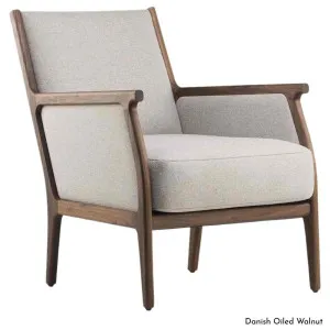 De La Espada Mira Lounge Chair in Walnut Timber - Upholstery Range A - 389WA by null, a Chairs for sale on Style Sourcebook
