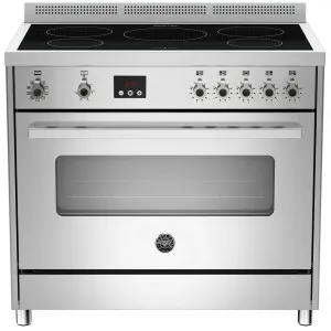 Bertazzoni 90cm Professional Series Stainless Steel Induction Freestanding Oven PRO905IMFESXE by Bertazzoni, a Cooktops for sale on Style Sourcebook