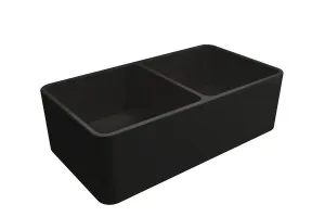 Turner Hastings Novi 85 X 46 Fine Fireclay Double Bowl Butler Sink Matte Black NO85FS-MB by Turner Hastings, a Kitchen Sinks for sale on Style Sourcebook