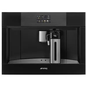 Smeg Linea Compact Built-in Coffee Machine Pure Black CMS4104B3 by Smeg, a Espresso Machines for sale on Style Sourcebook