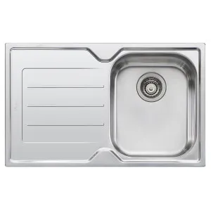 Oliveri Flinders Single Bowl Topmount Sink with Left-Hand Drainer FL122-NTH by Oliveri, a Kitchen Sinks for sale on Style Sourcebook