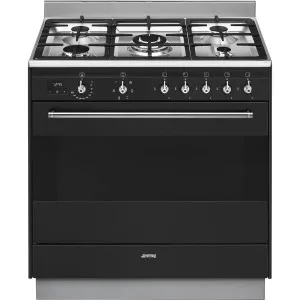 Smeg 90cm Duel Fuel Freestanding Oven/Stove Anthracite FS9606AS-1 by Smeg, a Cooktops for sale on Style Sourcebook