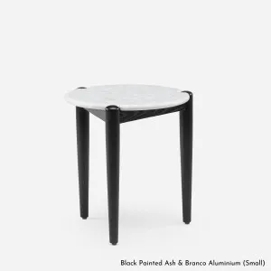 De La Espada Sidekicks Small Occasional Side Table with Terrazzo Top and Ash Timber 456SAT by null, a Side Table for sale on Style Sourcebook