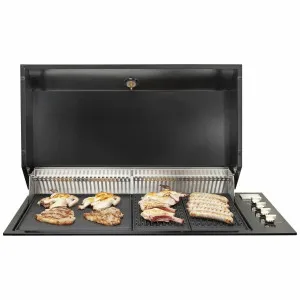 Artusi Built-In LPG BBQ with Hooded Lid ABBQ1B-ABHOOD by Artusi, a BBQs for sale on Style Sourcebook