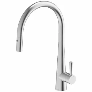 Gareth Ashton Gooseneck Pull Out Kitchen Mixer Tap KTA014-BR by Gareth Ashton, a Kitchen Taps & Mixers for sale on Style Sourcebook