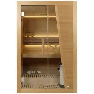 Revel Tampere 2 Person Traditional Finnish Sauna with Step R-TR-2P-V2 by Revel, a Saunas for sale on Style Sourcebook